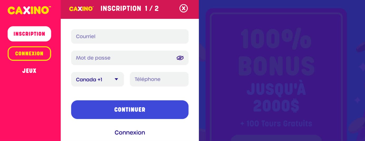 caxino casino registration